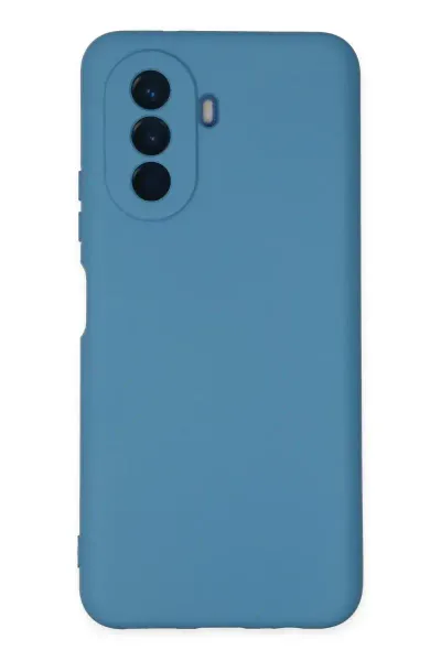 Huawei Nova Y70 Kılıf Nano içi Kadife Silikon - Mavi