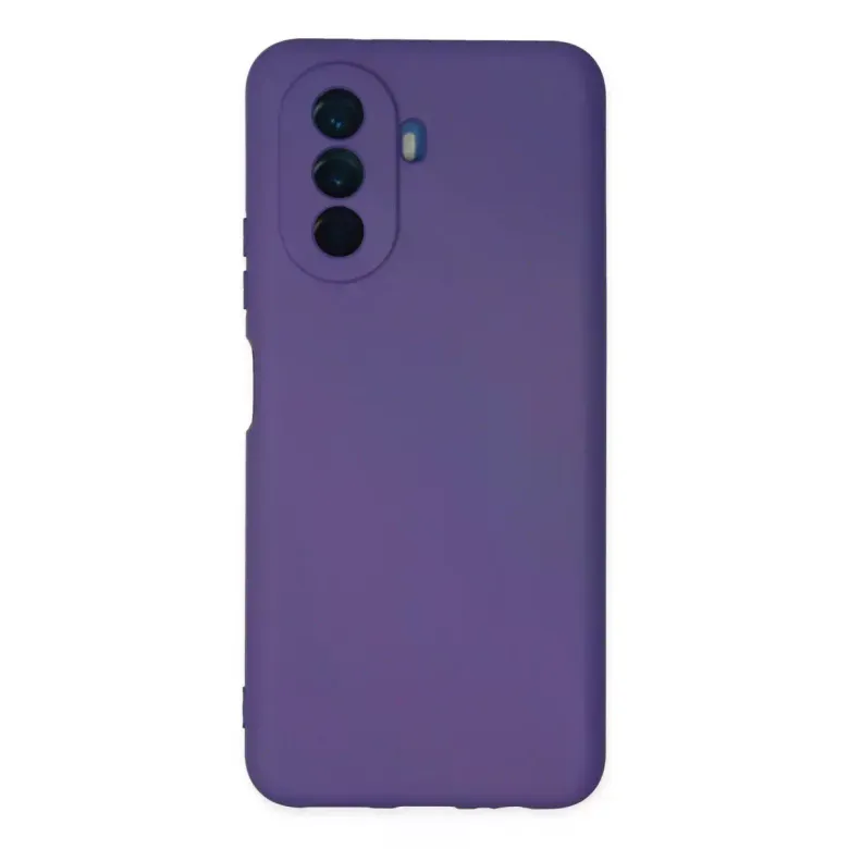 Huawei Nova Y70 Kılıf Nano içi Kadife Silikon - Mor