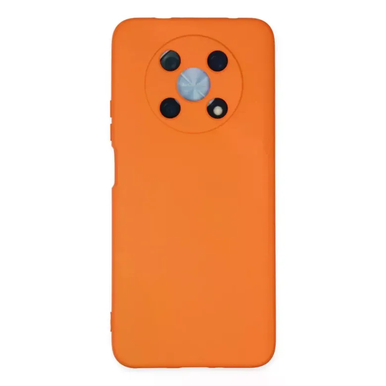 Huawei Nova Y90 Kılıf Nano içi Kadife Silikon - Turuncu