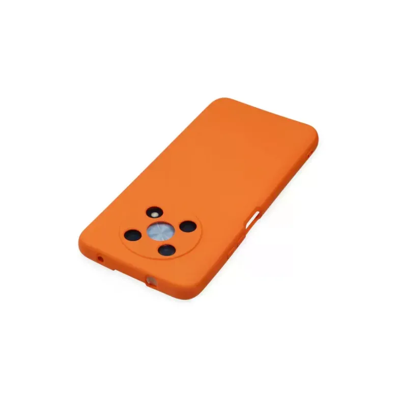 Huawei Nova Y90 Kılıf Nano içi Kadife Silikon - Turuncu