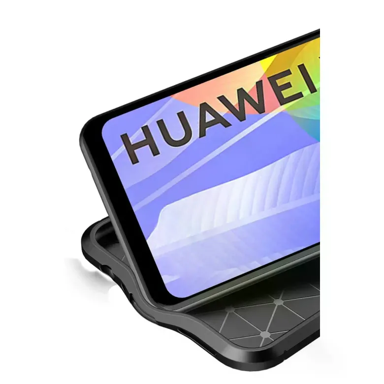 Huawei Y6p Kılıf Auto Focus Kapak - Kırmızı