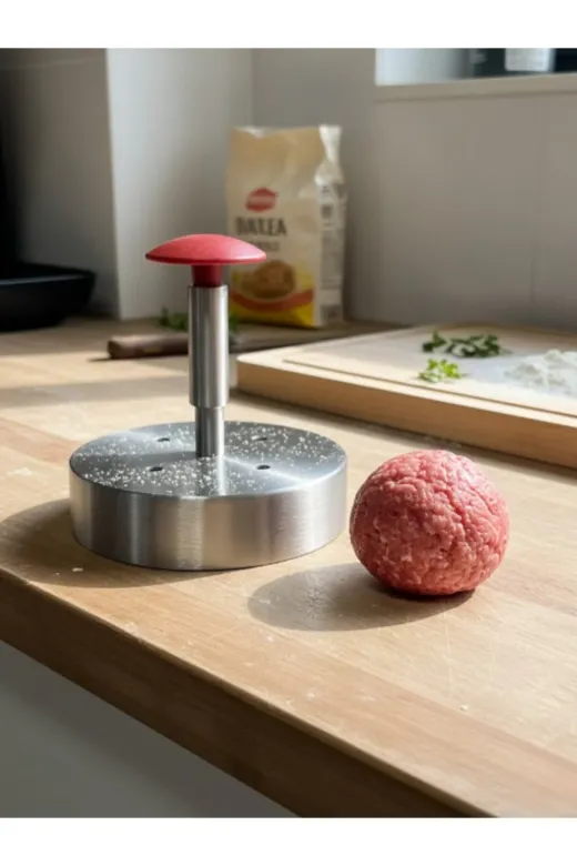 HubbyChef PK KÖFTE 14cm Hamburger Köftesi Kalıbı Hamburger Şekillendirici 14Cm