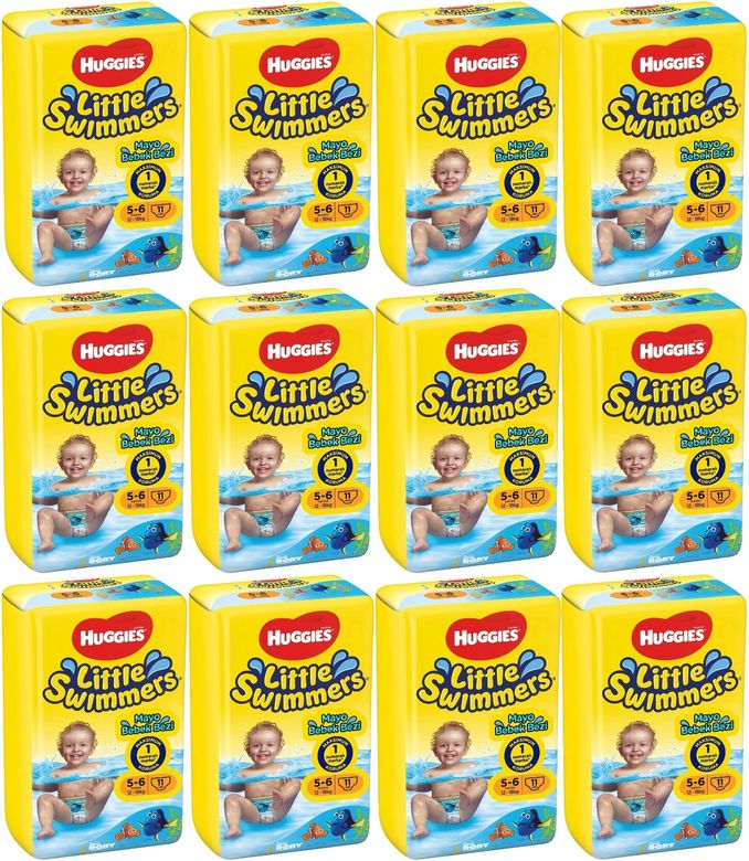 Huggıes Little Swımmers Mayo Bebek Bezi 5-6 Beden 12-18 KG 132 Adet 12PK*11
