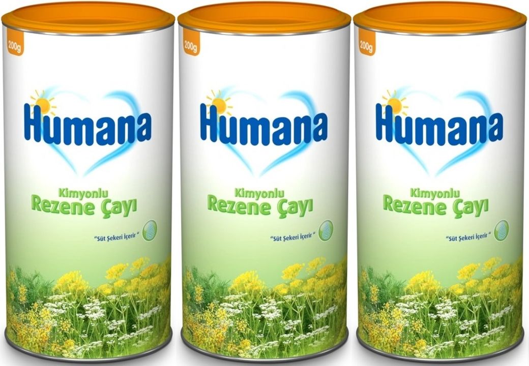 Humana Kimyonlu Rezene Bitki Çayı - Tozu 200GR (3 Lü Set)
