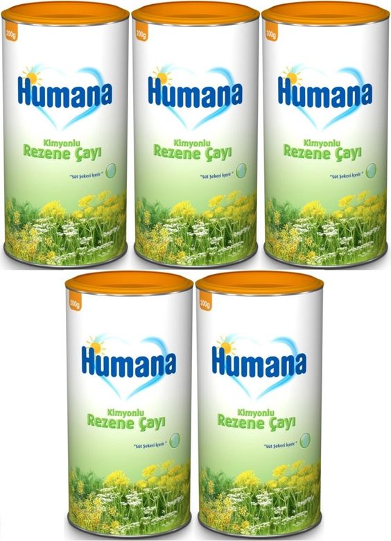 Humana Kimyonlu Rezene Bitki Çayı - Tozu 200GR (5 Li Set)