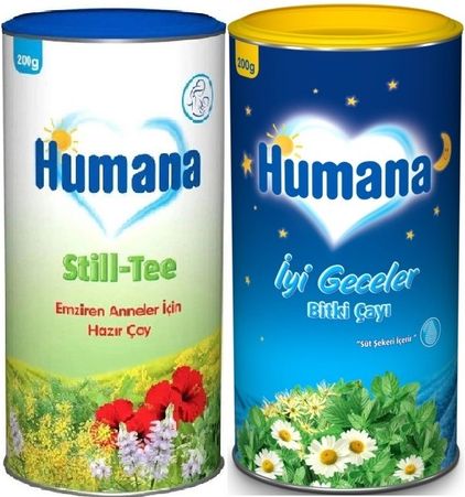 Humana Still Tee Çay 200GR Emziren - İyi Geceler Çayı 200GR (Avantaj Pk Karma 2 Li Set)