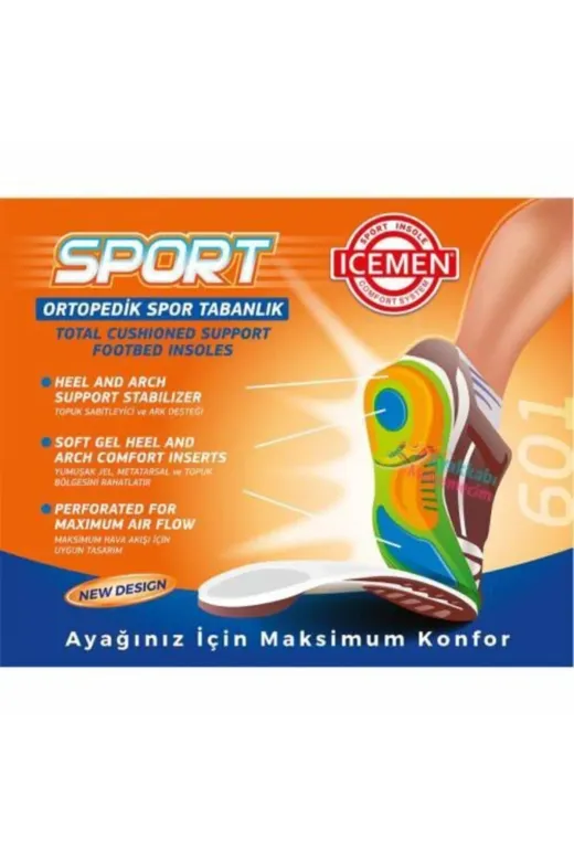 Icemen 601 ICEMEN 44-45 601 Full Ortapedik Iç Taban 44-45