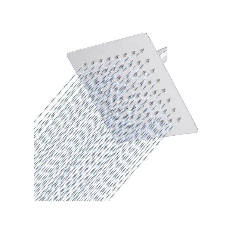ideal standart 57855210124327280184975 25X25 Cm 304 Paslanmaz Çelik Tepe Duşu Geniş Kare Duş Başlığı, Sabit Tepe Duş Başlığı, Handshower Uyumlu, Modern Ve Dayanıklı Duş Sistemi Parçası Kare 000 Açık Krem