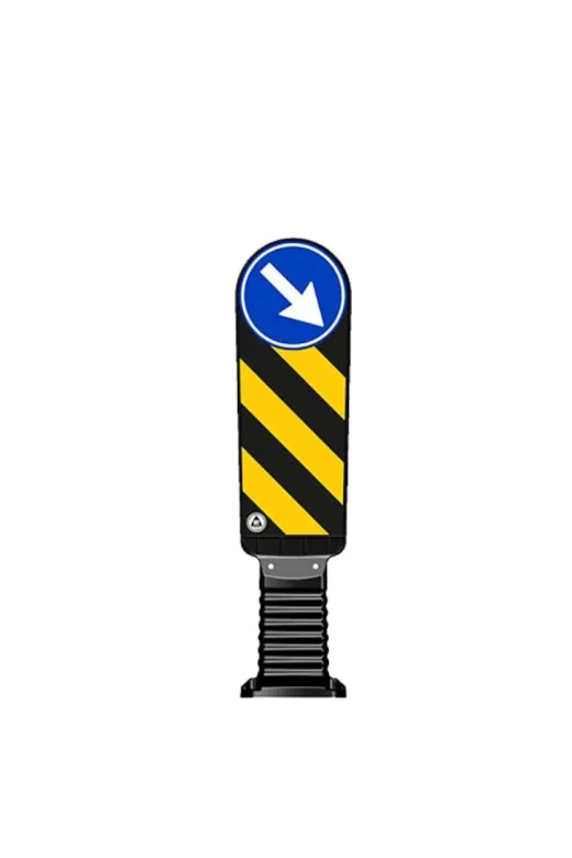 İlgi Trafik 12254 UB R-10 ADET Refüj Uyarıcı Duba Esnek Refüj Başı Tabelası Plastik Refüj Ayırıcı 90 Cm Evelux (200Mm) 10 Adet