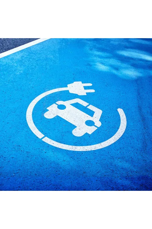 İlgi Trafik ASI-1-50CM Boyama Şablonu Elektrikli Araç Şarj İstasyonu 50X50 Cm