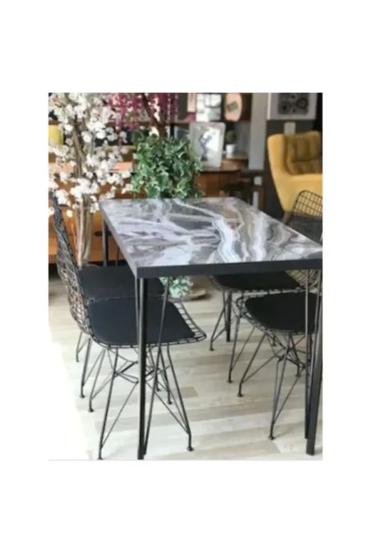 İlgi Trafik Bar Masası Ayağı Yemek Masası Ayağı Dresuar Ayağı Metal Tasarım Ayak 90 Cm 1 Adet