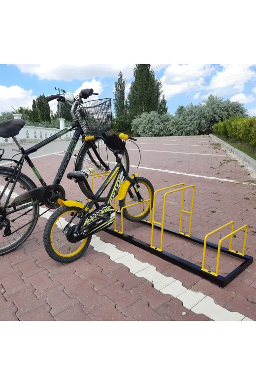 İlgi Trafik BPY-4-TR Bisiklet Park Yeri 4 Lü Bisiklet Park Demiri Dörtlü Bisiklet Koyma Yeri (Dörtlü)