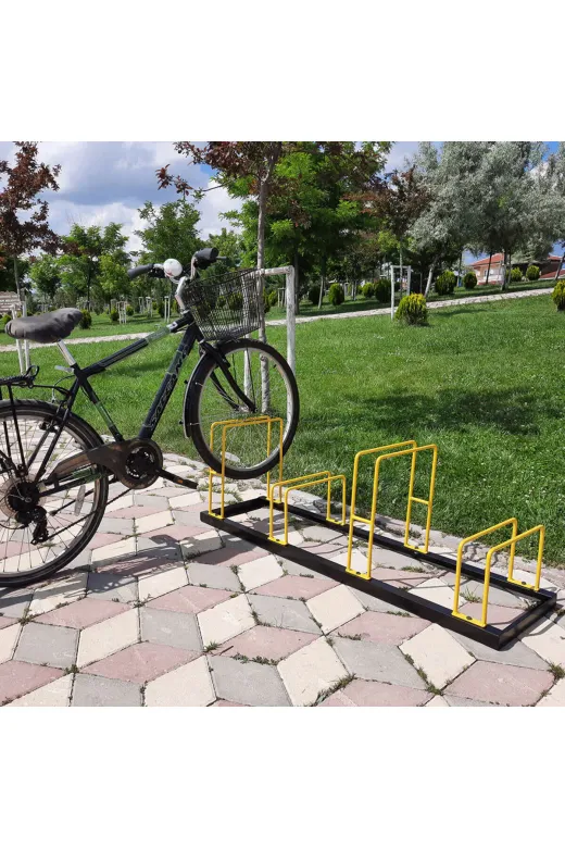 İlgi Trafik BPY-4-TR Bisiklet Park Yeri 4 Lü Bisiklet Park Demiri Dörtlü Bisiklet Koyma Yeri (Dörtlü)
