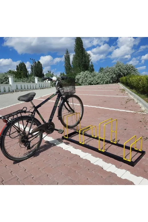 İlgi Trafik BPY-4-TR Bisiklet Park Yeri 4 Lü Bisiklet Park Demiri Dörtlü Bisiklet Koyma Yeri (Dörtlü)