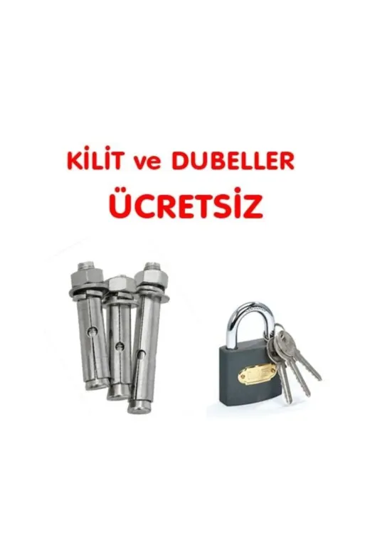 İlgi Trafik LT-003-K Otopark Bariyeri Kişisel Kilitli Otopark Park Demiri Kırmızı 1 Adet