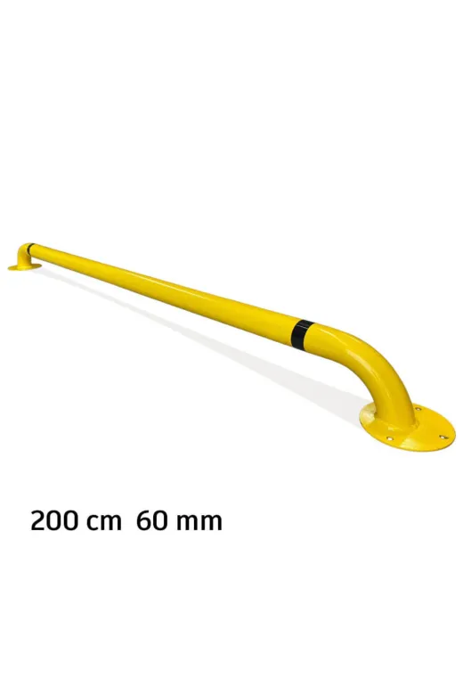 İlgi Trafik LT-006 C-3MM Otopark Araç Stoperi Bariyeri Park Sonlandırma Stop Demiri 200Cm Ø60Mm 3Mm