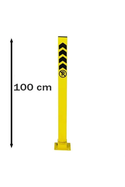 İlgi Trafik LT-006 Otopark Bariyeri Kilitli Yatar Profil Park Bariyeri Otopark Direği 100 Cm