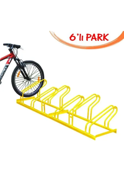 İlgi Trafik LT-007 E-6LI-SARI Bisiklet Park Yeri Sistemleri Alanı Demiri Ayağı Sehpası Ankara 6'lı Sarı