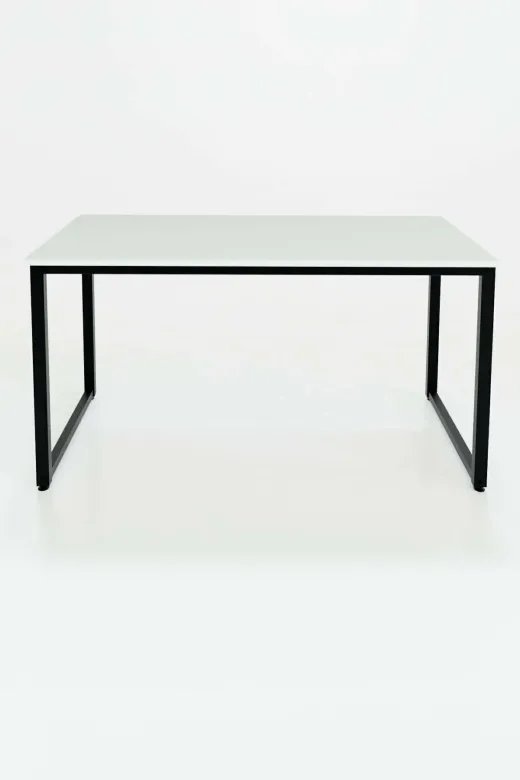 İlgi Trafik Retro Tasarım Dikdörtgen Masa Ofis Masası Çalışma Masası Bilgisayar Masası Beyaz Renk 60X140 Cm