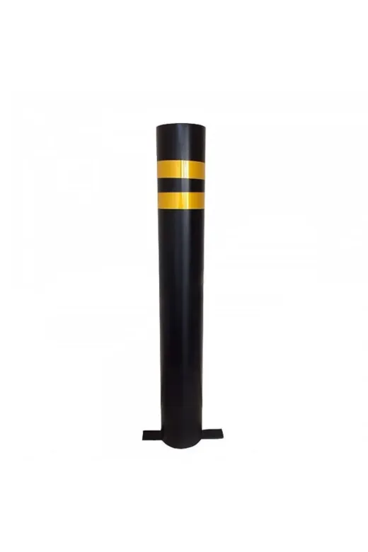 İlgi Trafik SB-016-SIYAH Yere Gömme Bariyer Sabit Demir Duba Metal Park Bariyeri Dubası 75 Cm Siyah