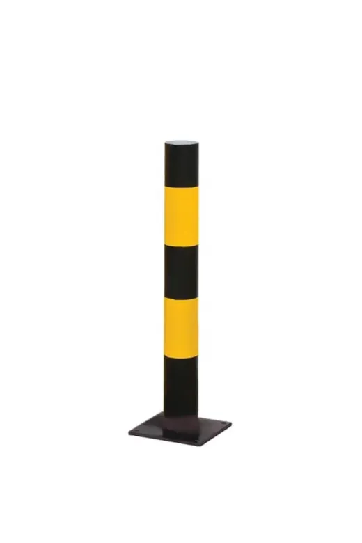 İlgi Trafik SB-021-SARI Sabit Metal Direk Demir Duba Sabit Baba Delinatör Park Bariyeri Dubası 75 Cm Sarı