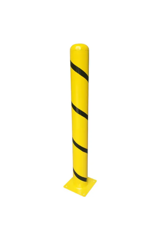 İlgi Trafik SB-052-3-SARI Kamyon Bariyer Metal Kaldırım Park Demiri Otopark Sabit Park Bariyeri 114Mm 100 Cm 3Mm Sarı