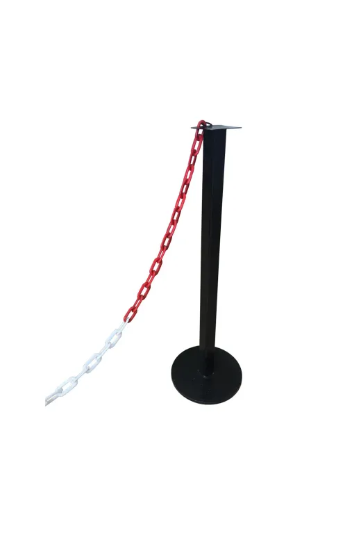 İlgi Trafik SB-200-1.5MM Güvenlik Şeridi Yönlendirme Bariyeri Zincirli Metal Duba Demir Bariyer 86 Cm 1.5Mm