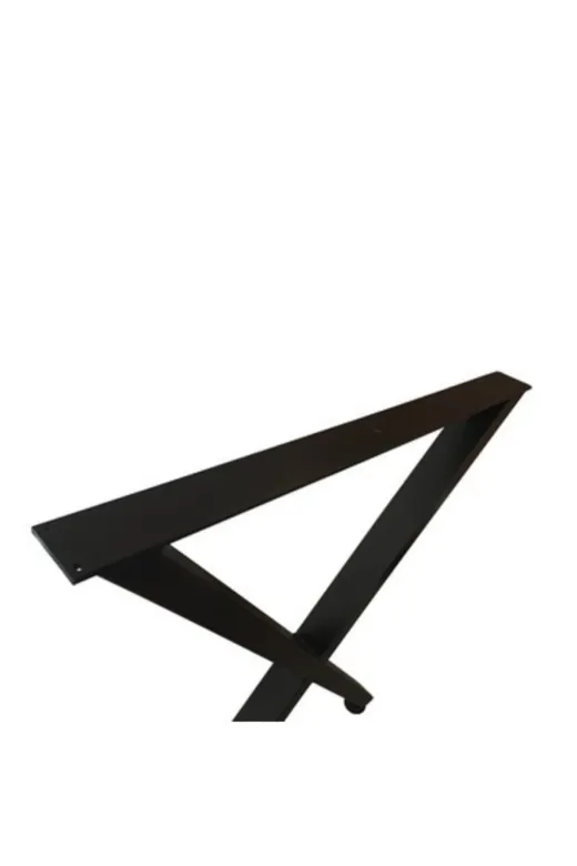 İlgi Trafik Siyah Metal Masa Ayağı (72X60CM) Metal Masa Ayağı Mermer Ahşap Kütük Yemek Masası Ayağı