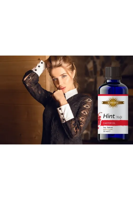 İLMİ ŞİFA Hint Yağı 50 Ml (Parlak,besleyici,bakim Ve Canlilik)