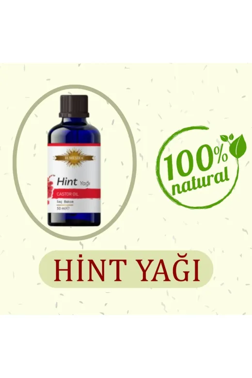 İLMİ ŞİFA Hint Yağı 50 Ml (Parlak,besleyici,bakim Ve Canlilik)