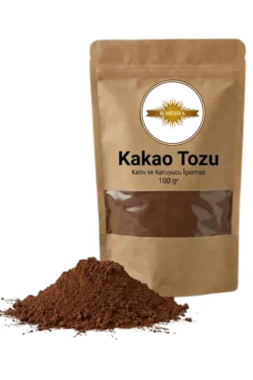 İLMİ ŞİFA Kakao Tozu (Toz Kakao – Cocoa Powder Criollo Ve Chuao Orijin) 100 Gr