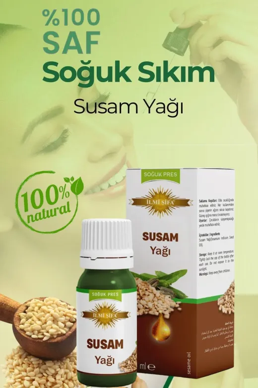 İLMİ ŞİFA Susam Yağı 50 Ml (Nemlendirici, Besleyici, Canlandirici Ve Yenileyici)