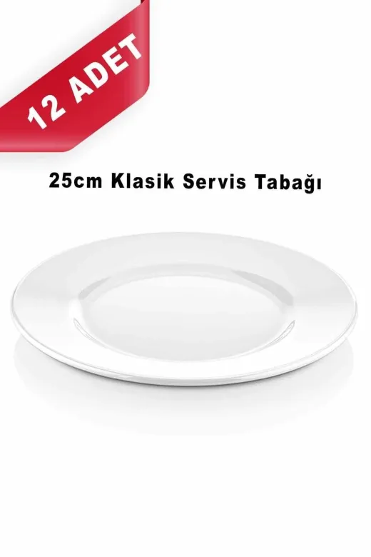 İMSAŞ MELAMİN I2025 25Cm Melamin Termo Servis & Tatlı Tabağı - 12 Adet