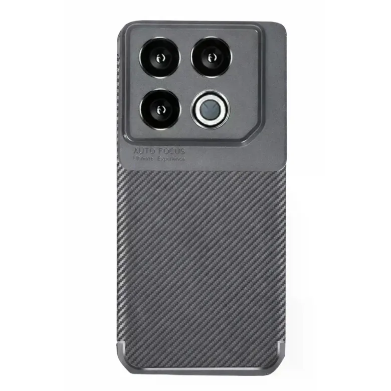 İnfinix Gt 20 Pro Kılıf Auto Focus Karbon Kapak - Gri