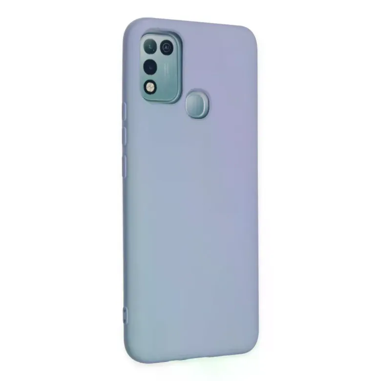 İnfinix Hot 10 Play Kılıf Nano içi Kadife Silikon - Lila