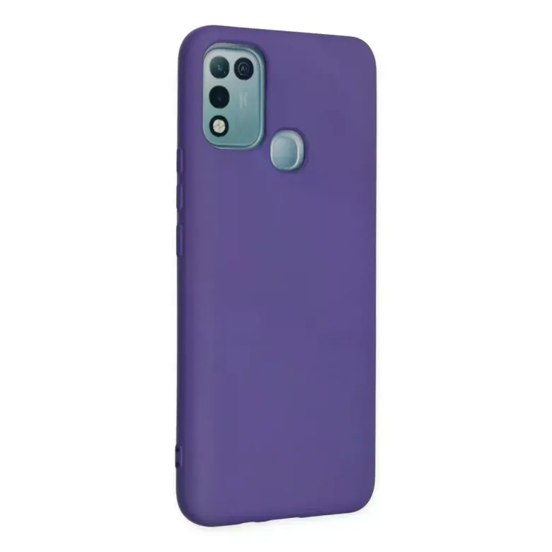 İnfinix Hot 10 Play Kılıf Nano içi Kadife Silikon - Mor