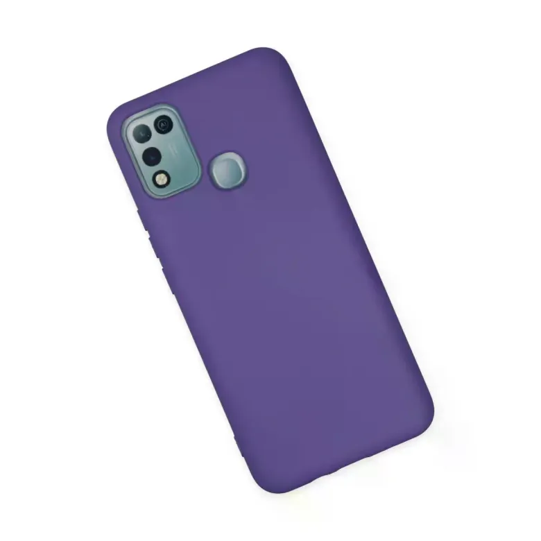 İnfinix Hot 10 Play Kılıf Nano içi Kadife Silikon - Mor
