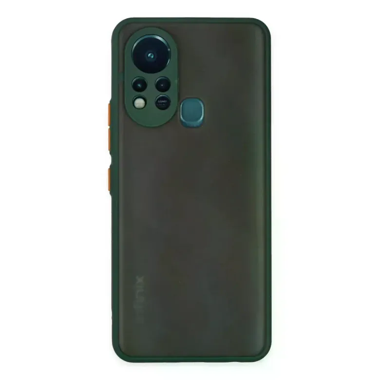 İnfinix Hot 11s Kılıf Montreal Silikon Kapak - Yeşil