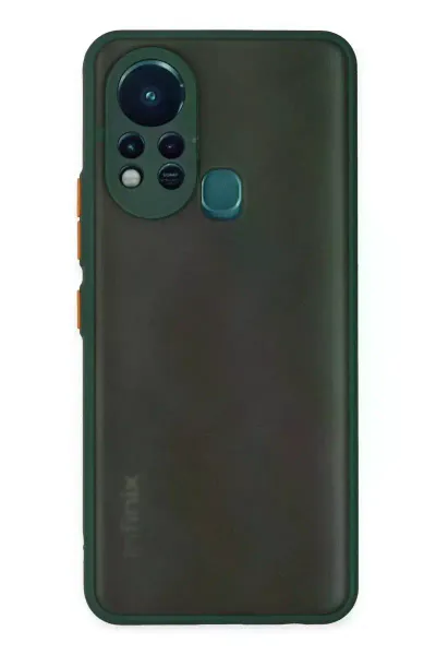 İnfinix Hot 11s Kılıf Montreal Silikon Kapak - Yeşil