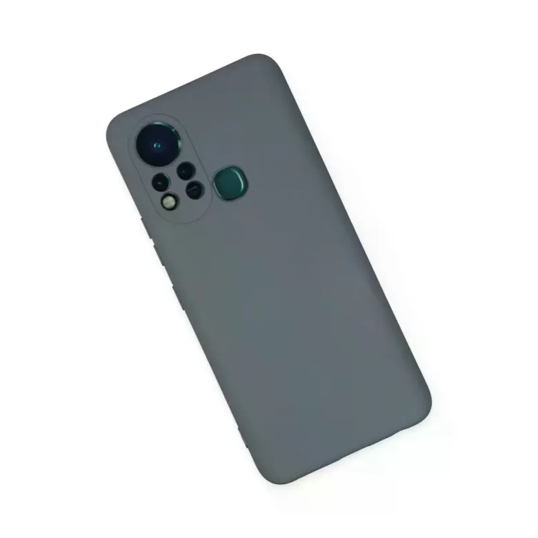 İnfinix Hot 11s Kılıf Nano içi Kadife Silikon - Gri