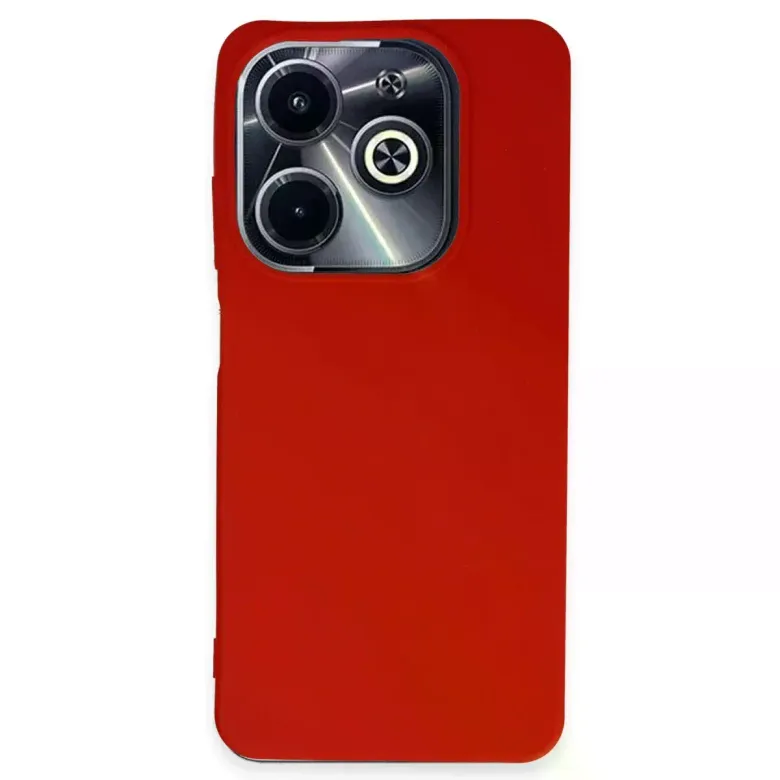 İnfinix Hot 40i Kılıf First Silikon - Kırmızı