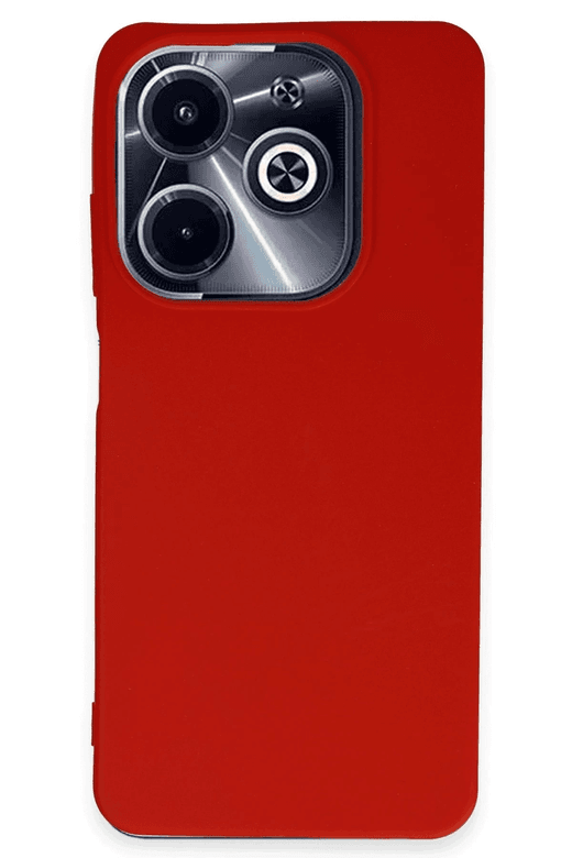 İnfinix Hot 40i Kılıf First Silikon - Kırmızı