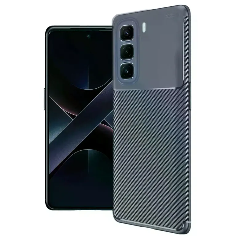İnfinix Hot 50 Pro Plus 4g Auto Focus Karbon Kapak - Lacivert