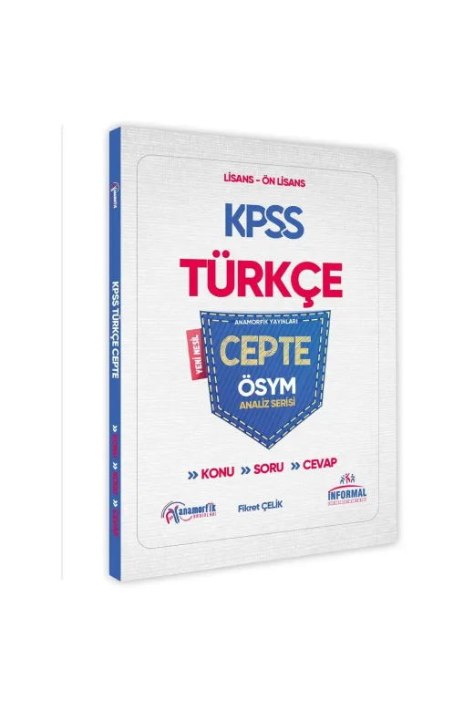 İnformal Yayınları 2020cepturkce 2026 Kpss Türkçe Cepte Konu-Soru-Konu-Cevap Ösym Analiz Serisi