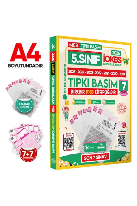 İnformal Yayınları 5.SINIFTUMDESLER2021DenemeliSET 2026 5.sınıf Yeni Sistem İokbs Bursluluk Altin Paket Deneme Seti Ve Çıkmış Soru Bankası Çözümlü