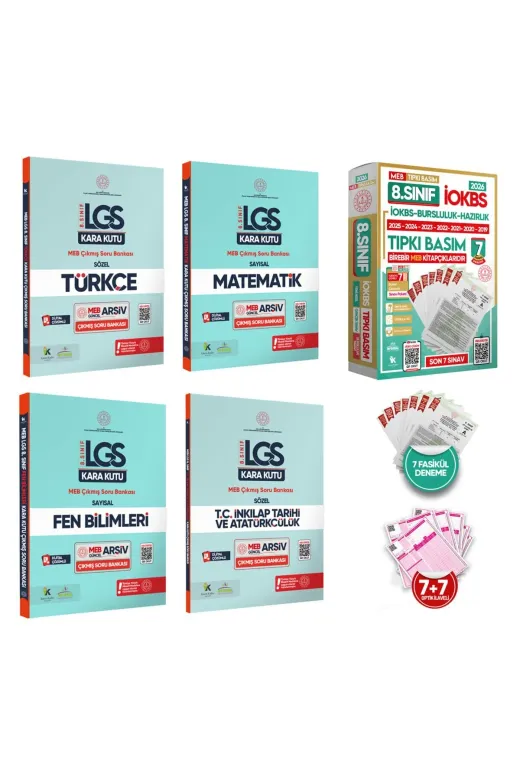 İnformal Yayınları 8SINIFKAMPANYASET 8.sınıf İokbs Bursluluk Altin Paket Soru Bankası Ve 7Li Tıpkı Basım Deneme Seti