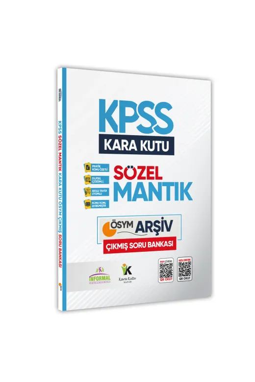 İnformal Yayınları 9786059396530 Kpss Sayısal Ve Sözel Mantığın Kara Kutusu En Kapsamlı Tamamı Çözümlü Soru Bankası