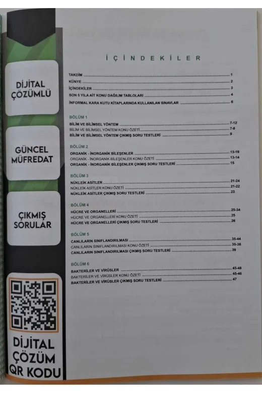 İnformal Yayınları 9786258241006 Informal Yks Tyt 9. Sınıf Biyolojinin Kara Kutusu Çıkmış Sorular Soru Bankası