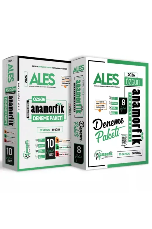 İnformal Yayınları ALES10LUDENEME2021 2026 Ales Anamorfik 10Lu Ve 8Li Deneme Paketi 2Li Set Özgün Yeni Nesil Türkiye Geneli Dijital Çözüm