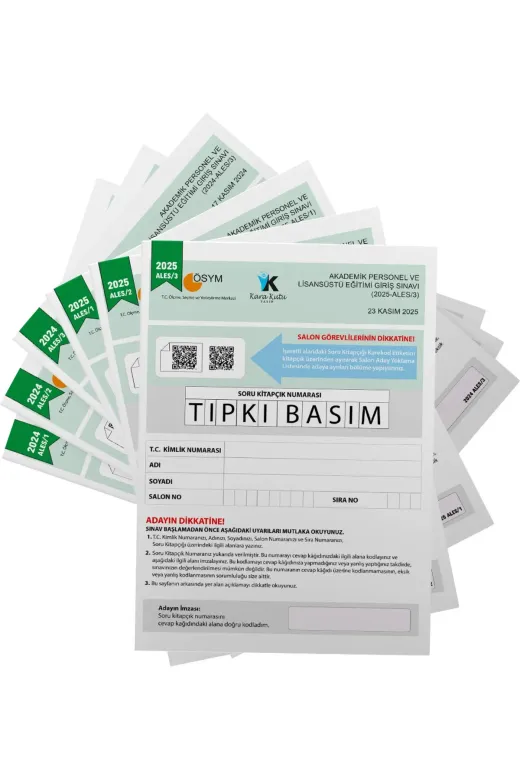 İnformal Yayınları ALESTIPKIpaket4044 2026 Ales Ösym Tıpkı Basım Çıkmış Soru 6Lı Deneme Paketi Video Ve Dijital Çözümlü Türkiye Geneli